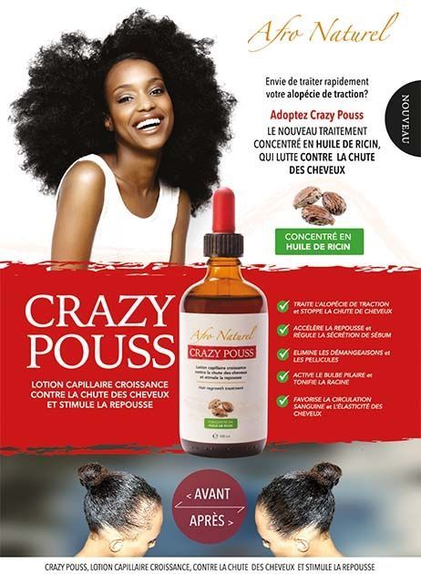 CRAZY POUSS - Lotion capillaire croissance Contenance :100ml