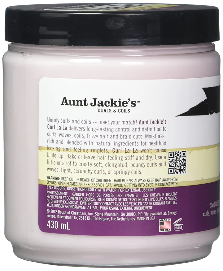 Crème Définition Pour Boucles Curl La La De Tante Jackie's Curls & Coils 15 Oz