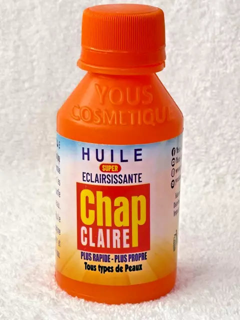 Huile super éclaircissante CHAP CLAIRE plus rapide, plus propre tous types de peaux 125ml