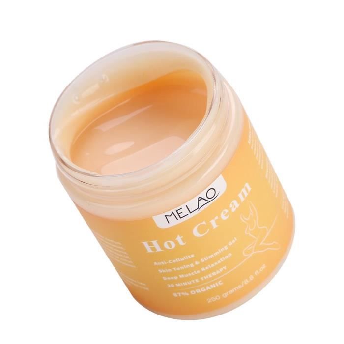 Hot Cream, Crème De Massage Anti-cellulite, Crème Pour Le Corps Raffermissante Naturelle Anti-cellulite, Crème Anti-cellulite Amincissant La Graisse Formant La Taille Abdominale Fesses 250g
