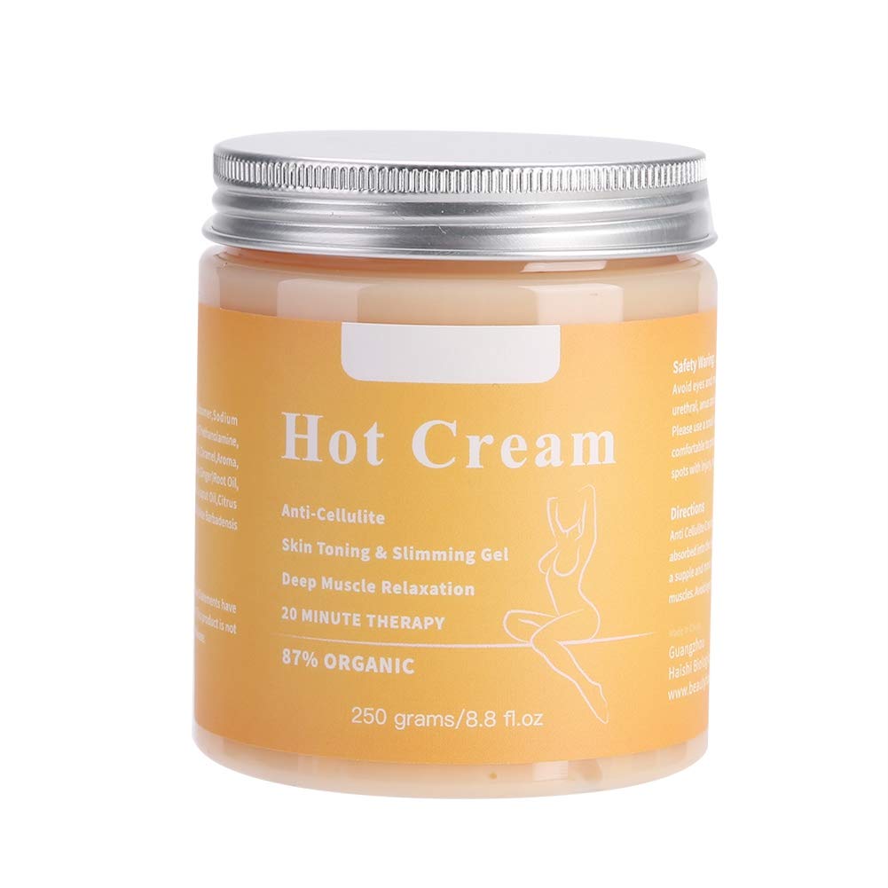 Hot Cream, Crème De Massage Anti-cellulite, Crème Pour Le Corps Raffermissante Naturelle Anti-cellulite, Crème Anti-cellulite Amincissant La Graisse Formant La Taille Abdominale Fesses 250g