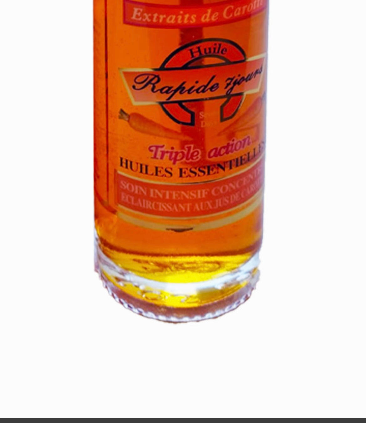 Huile carotte anti tache