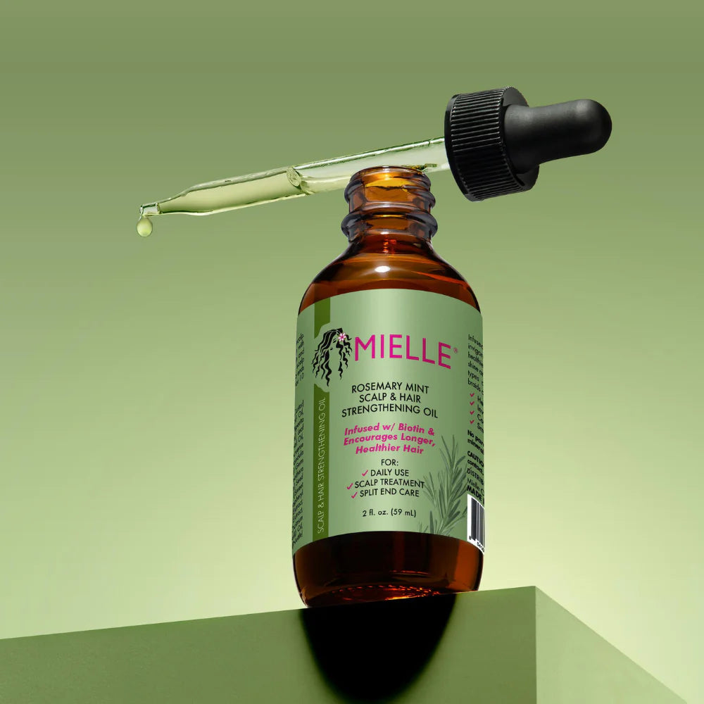 Mielle Sérum de romarin & menthe 100 % biologique pour la croissance des cheveux, renforce les cheveux, nourrir le cuir chevelu