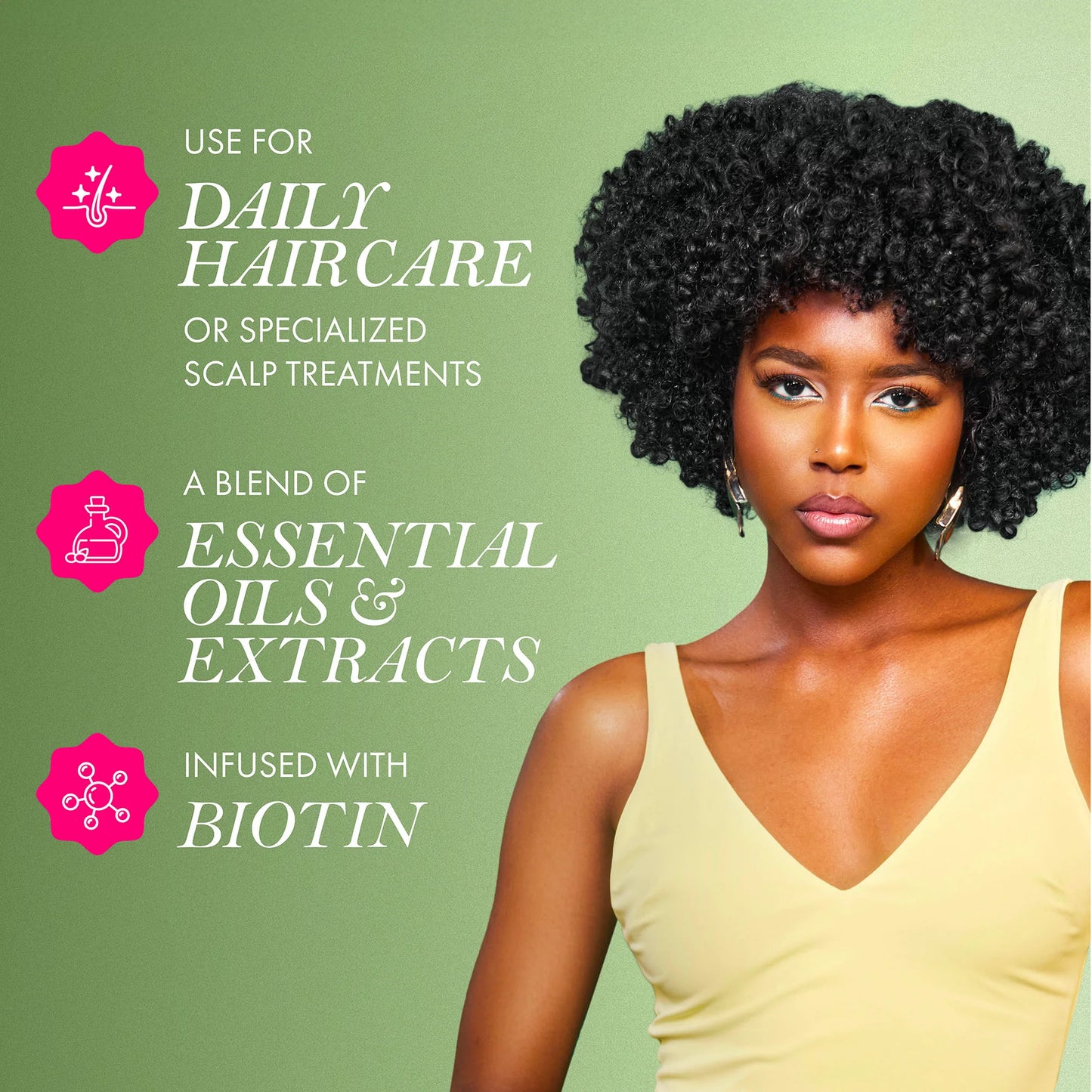 Mielle Sérum de romarin & menthe 100 % biologique pour la croissance des cheveux, renforce les cheveux, nourrir le cuir chevelu