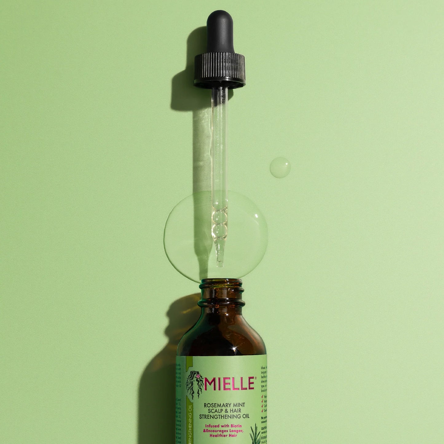 Mielle Sérum de romarin & menthe 100 % biologique pour la croissance des cheveux, renforce les cheveux, nourrir le cuir chevelu