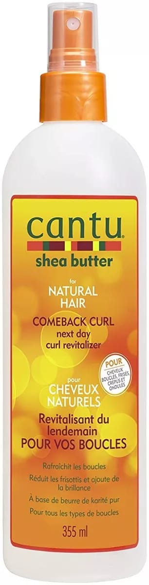 Beurre De Karité Cantu Pour Cheveux Naturels Brume Brillance Et Tenue À L'huile De Coco 8,4 Oz