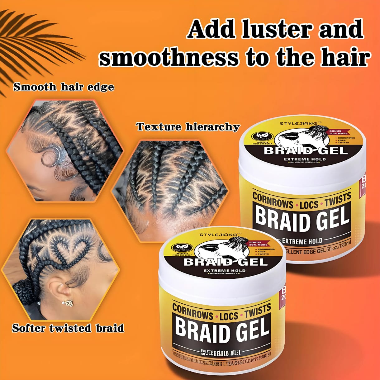 Gel pour tresses AllDay Locks | Tenue extrême, lisse et dompte les frisottis 148 g