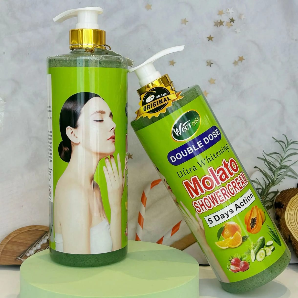 Gel de douche Molato ultra éclaircissant de haute qualité, double dose, nourrissante, hydratante et rafraîchissante pour la peau. Soin du corps