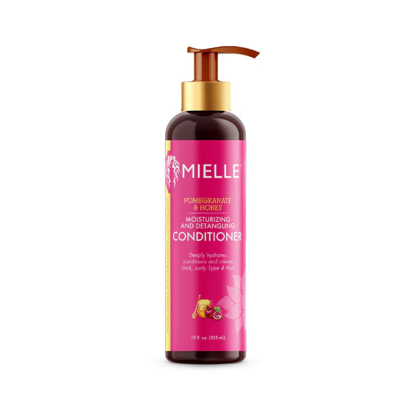 Mielle Grenade & miel Démêlant Après-shampooing, Hydratant Pour Cheveux Secs, Endommagés, Traitement Pour Cheveux Épais bouclé Type 4 Cheveux