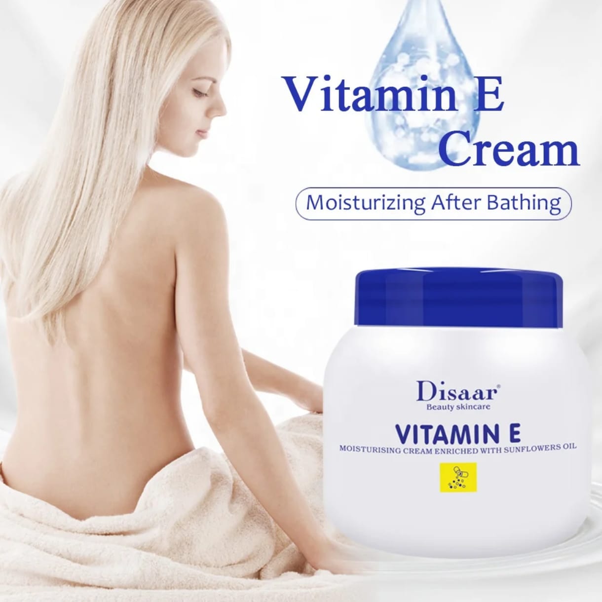 Disaar hydratant crème de soin de la peau vitamine E Lotion pour le corps. 250ml