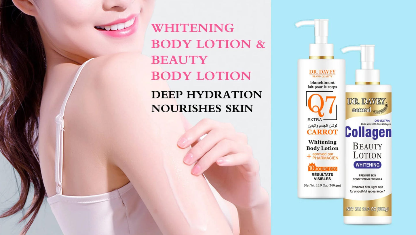 DR.DAVEY Lotion collagène hydratante / Eclaircissante pour le corp