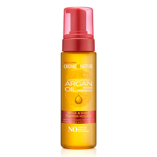 Mousse moussante à l'huile d'argan Creme of Nature Style & Shine 7 oz Crème de la nature