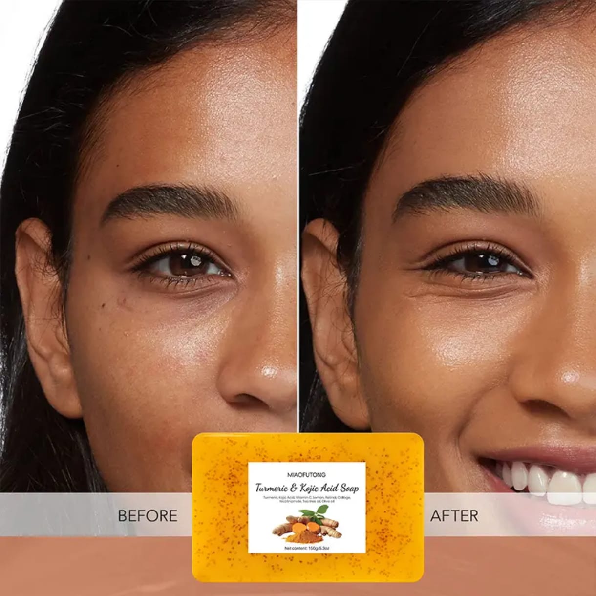 Savon Kojic acid Curcuma citron