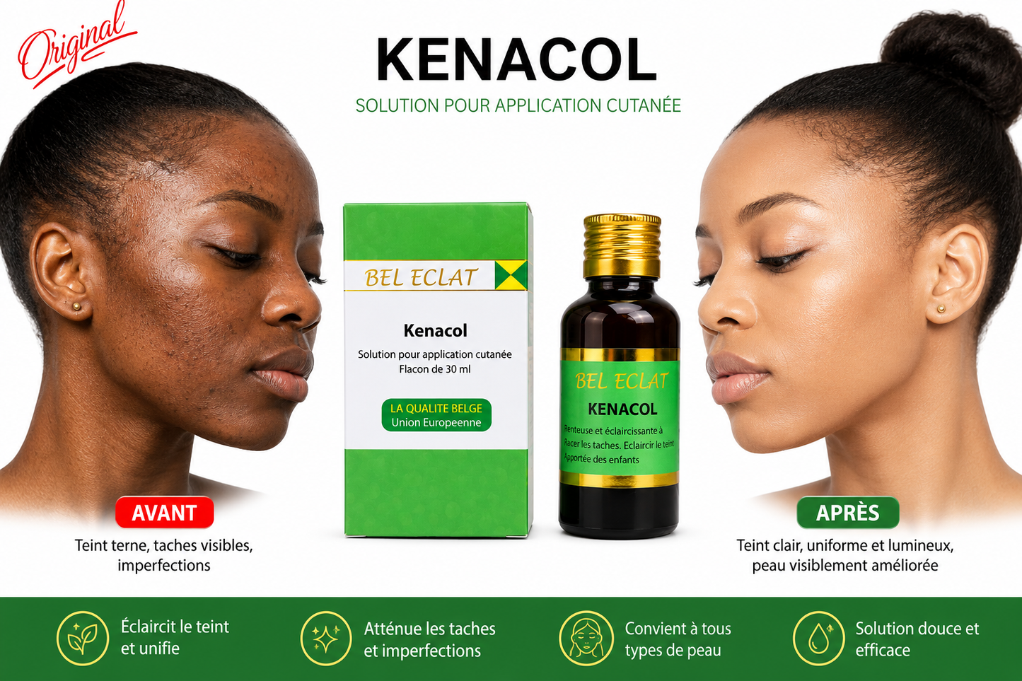Bel Éclat soin de la peau Kenacol 30 ML