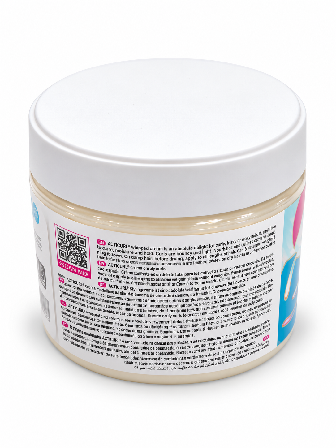 Activilong Acticurl Crème Fouettée 300 ml – Soin Nourrissant et Définisseur de Boucles pour Cheveux Bouclés, Frisés et Crépus
