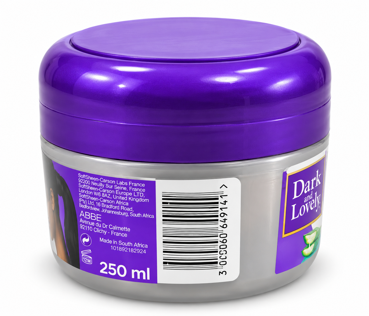 Dark and Lovely 48H Extra Hold Styling Gel 250 ml – Gel Coiffant Fixation Forte à l’Aloe Vera et aux Vitamines, Sans Résidus