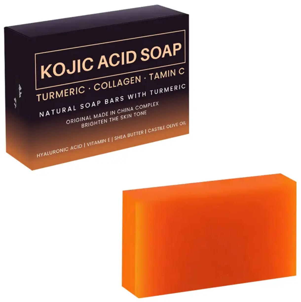 Natural soap with tumeric