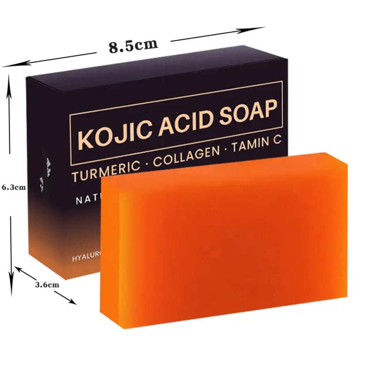 Natural soap with tumeric