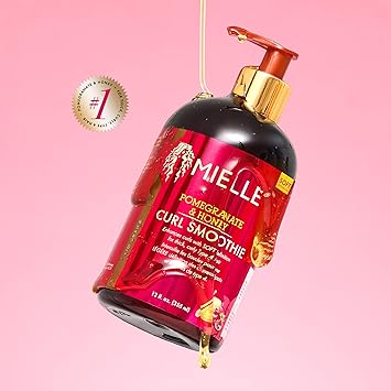 Mielle Smoothie à la grenade & miel, crème hydratante pour cheveux bouclés épais de type 4