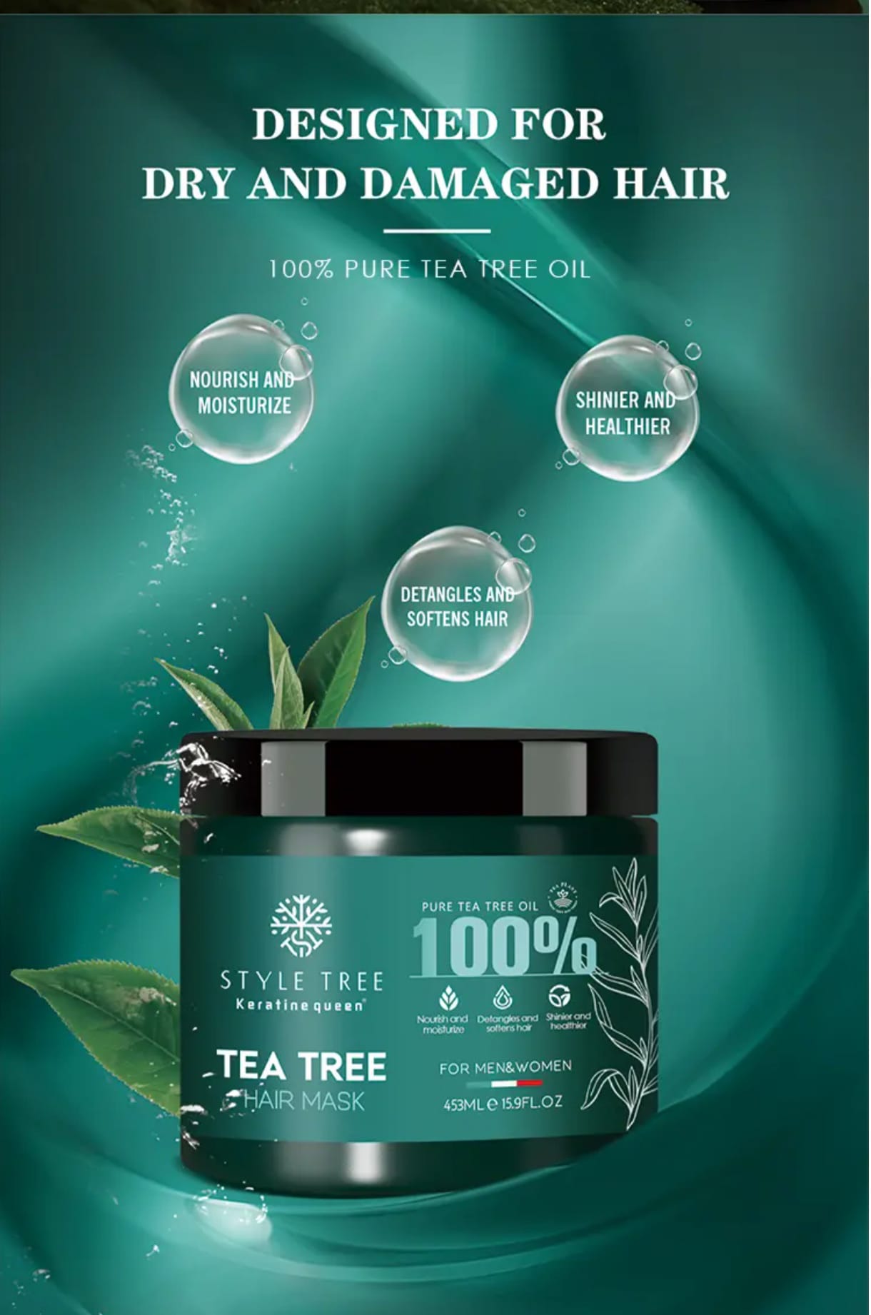 Tea Tree hair la gamme complète Anti casse régulateur de sébum traitement du cuir chevelure