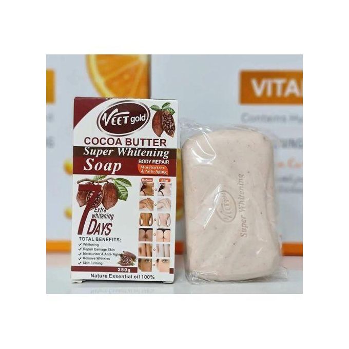 Savon corporel blanchissant au beurre de cacao 250g