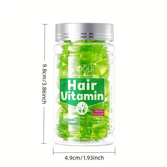 Sérum capillaire multivitaminé à l'aloe vera Kormesic, à l'huile marocaine et à l'aloe vera (40 pièces)