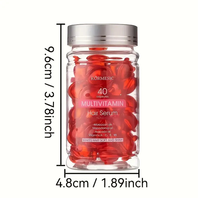 Sérum capillaire multivitaminé Kormesic pour cheveux abîmés (40 pièces)