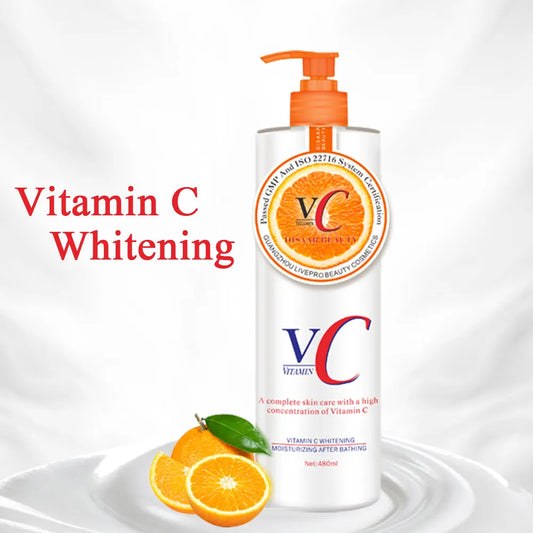 Disaar 100% crème corporelle blanchissante biologique vitamine c forte blanchissant la peau blanchissante lotion corporelle pour peau foncée