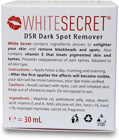 Crème  clarifiante visage efface les taches sombres 30g