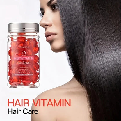 Sérum capillaire multivitaminé Kormesic pour cheveux abîmés (40 pièces)