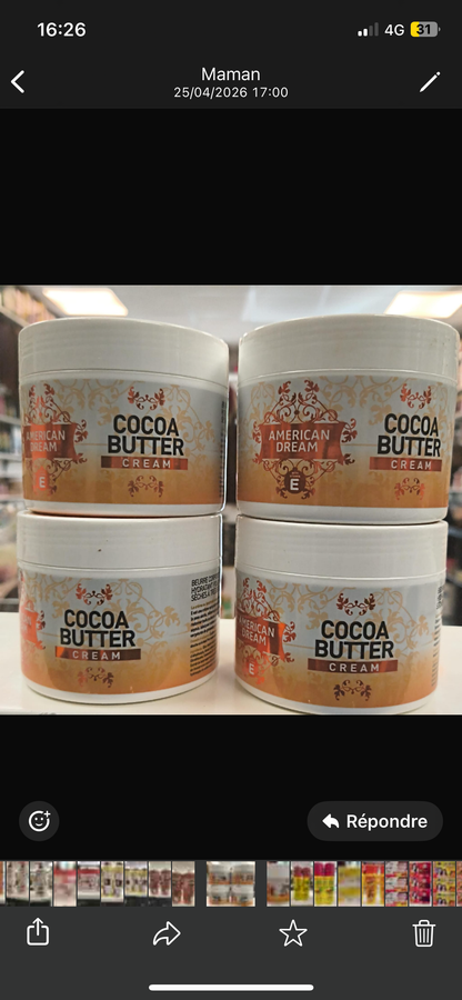Cocoa butter american dream