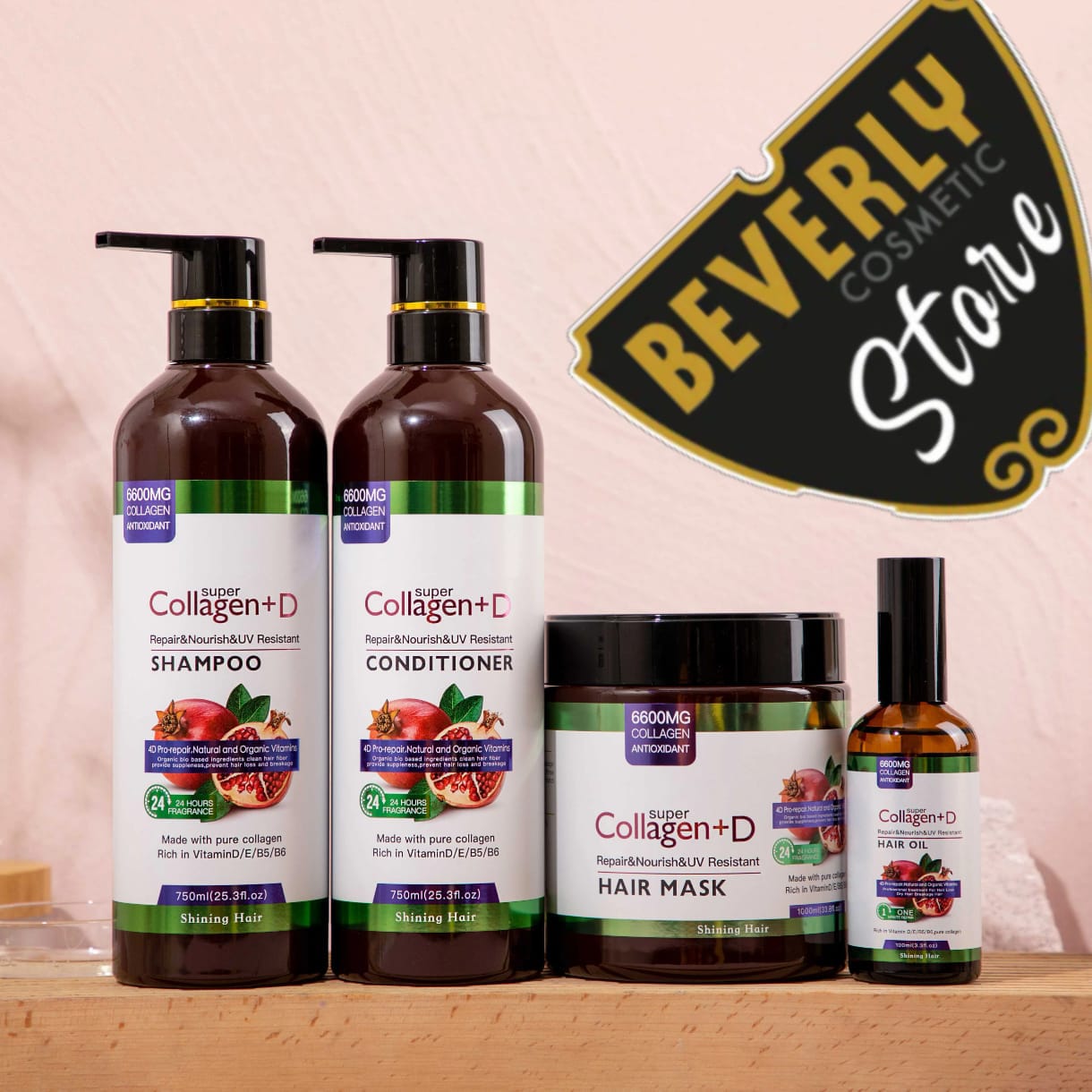 Gamme soins réparateur de cheveux kératine queen collagene super +D