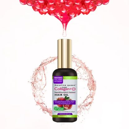 Kératine Queen super collagène +D Sérum Capillaire répare Nourrit et UV résistant