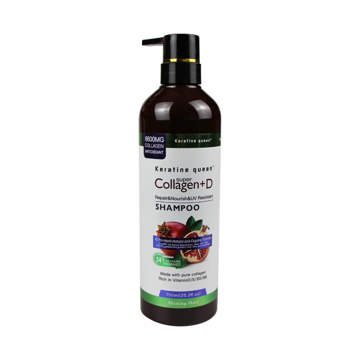 Kératine Queen super collagène +shampoing riche en vitamine D/ E/B5/ B6 /Pure collagène