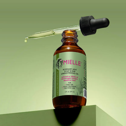 Mielle Sérum de romarin &  menthe  100 % biologique pour la croissance des cheveux, renforce les cheveux, nourrir le cuir chevelu