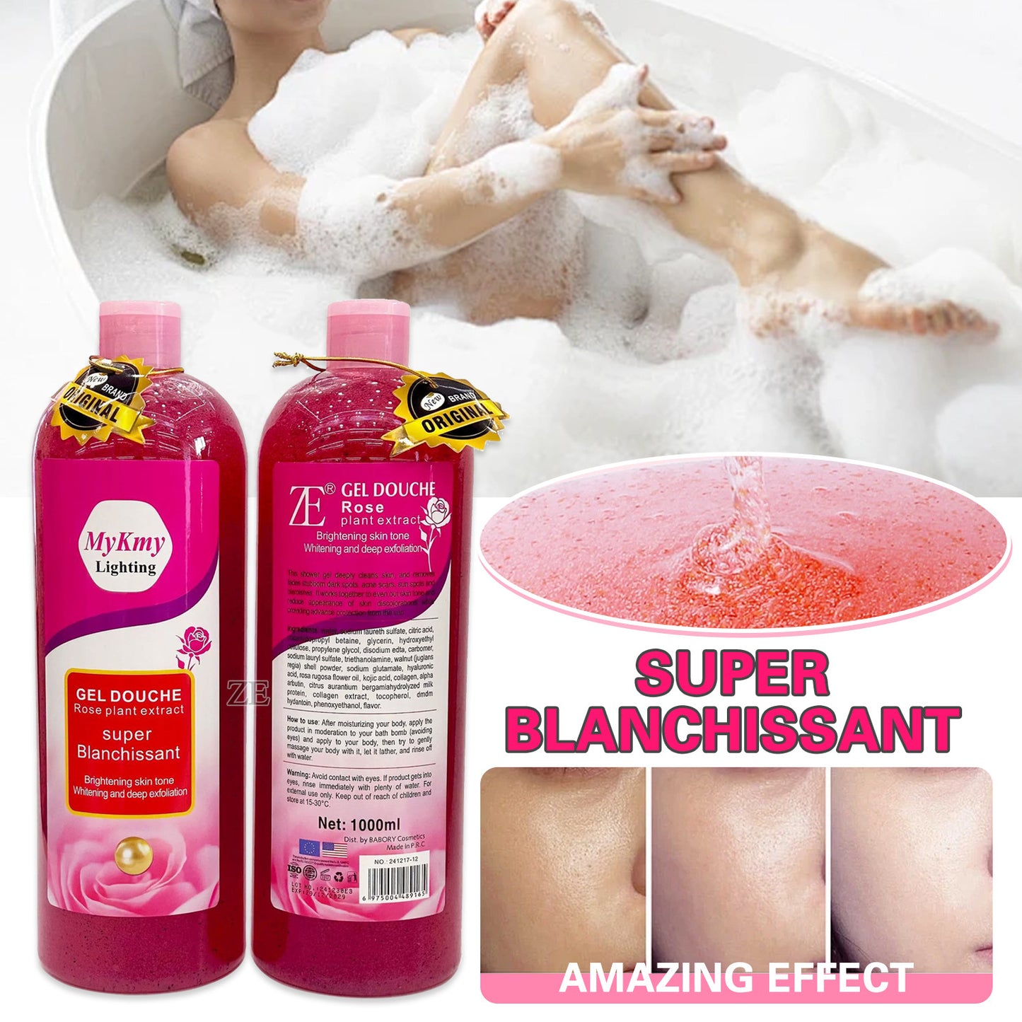 Gel de douche exfoliant-gommant