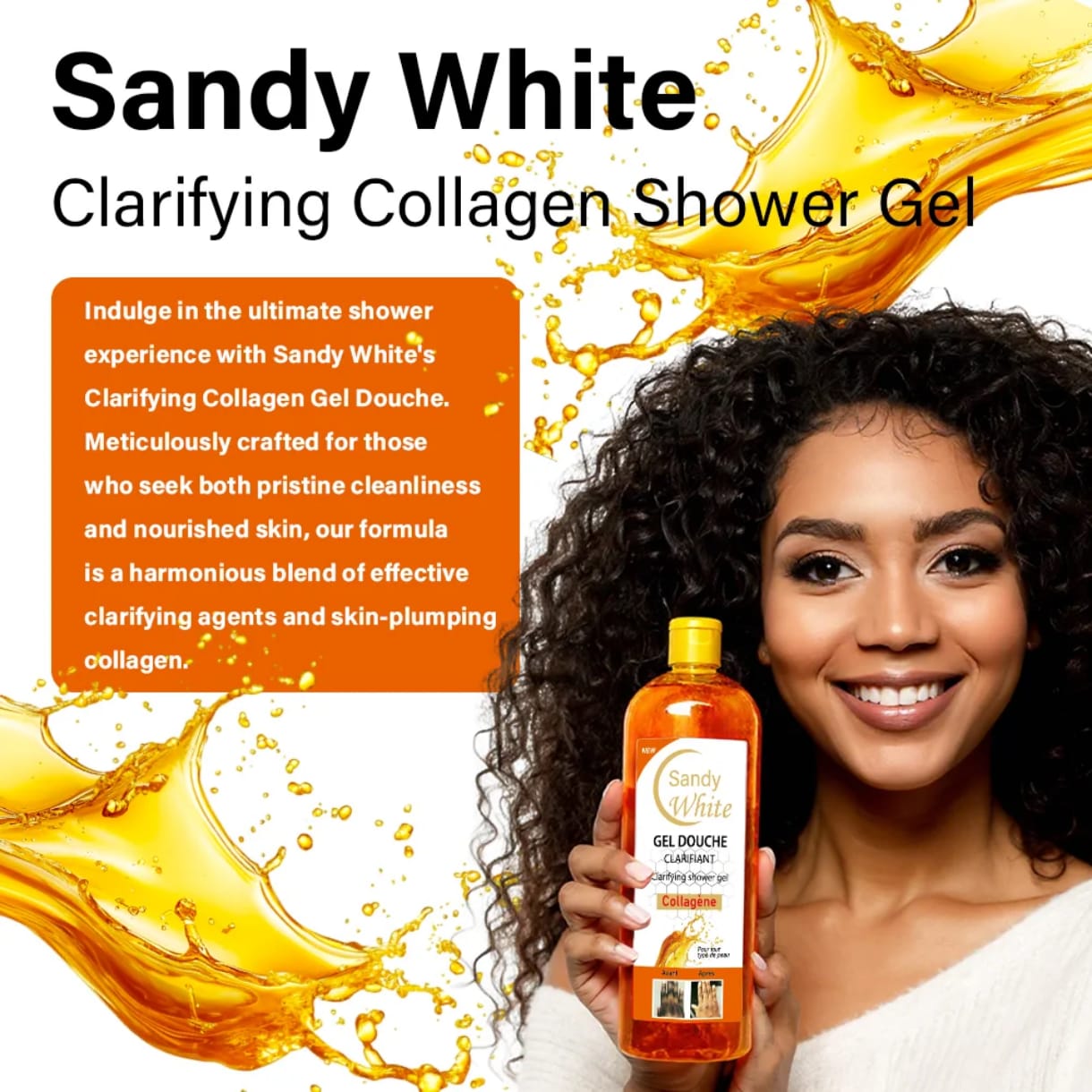 gel de douche clarifiant Sandy white