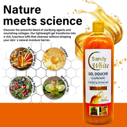 gel de douche clarifiant Sandy white