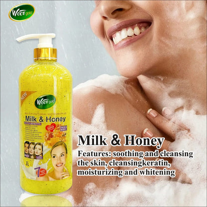 Veet Gold Milk & Honey Triple Whitening Exfoliating Shower Gel 1000ml