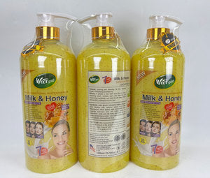 Veet Gold Milk & Honey Triple Whitening Exfoliating Shower Gel 1000ml