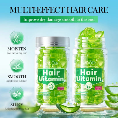 Sérum capillaire multivitaminé à l'aloe vera Kormesic, à l'huile marocaine et à l'aloe vera (40 pièces)