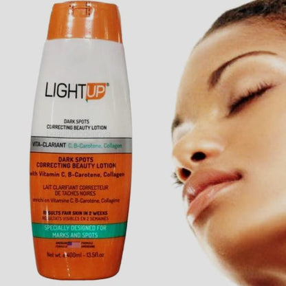 LIGHTUP Lotion de beauté correctrice anti-taches brunes 400 ml
