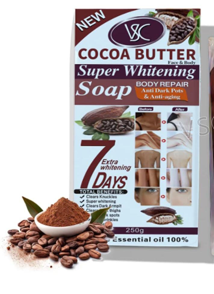 Savon corporel blanchissant au beurre de cacao 250g