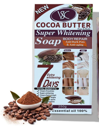 Savon corporel blanchissant au beurre de cacao 250g