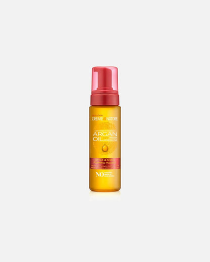 Mousse coiffante à l'huile d'argan