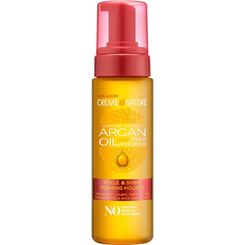 Mousse coiffante à l'huile d'argan