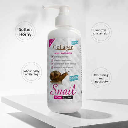 Collagène Lotion pour le corps profondément hydratante /b'd'escargot -500ML