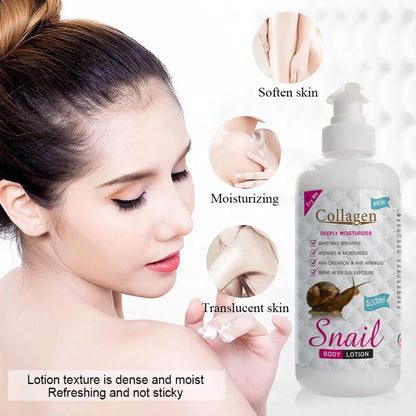 Collagène Lotion pour le corps profondément hydratante /b'd'escargot -500ML