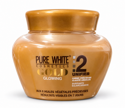 Pure White Gold Glowing 5 – Crème précieuse unifiante, purifiante et éclaircissante | Beverly Store