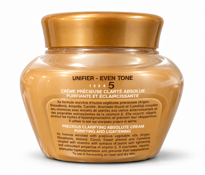 Pure White Gold Glowing 5 – Crème précieuse unifiante, purifiante et éclaircissante | Beverly Store